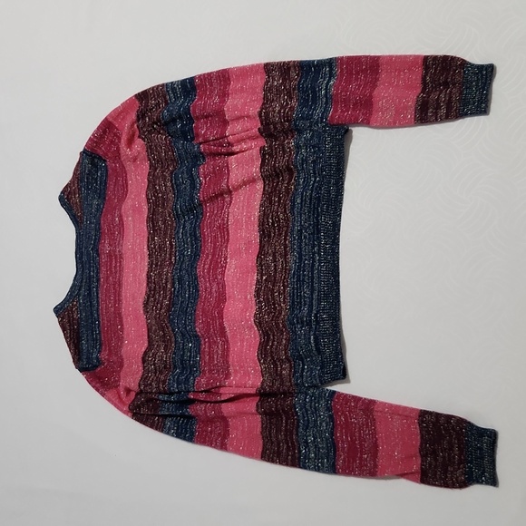 Lucky Brand Top Women's Size Large Pink and Navy - Picture 2 of 7